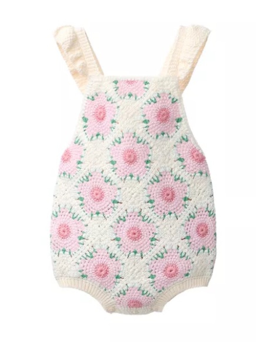 Zara CROCHETED FLOWER ROMPER